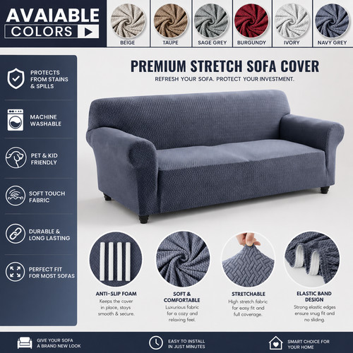 Universal stretch sofa cover - stretch,