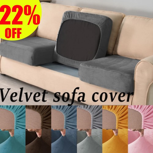 Crushed velvet sofa seat - velvet,