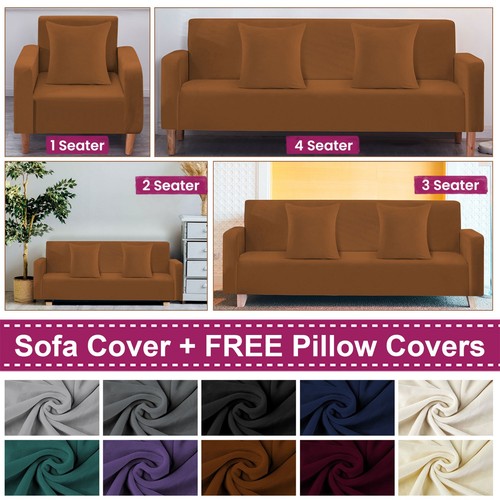 Velvet stretch sofa - velvet,