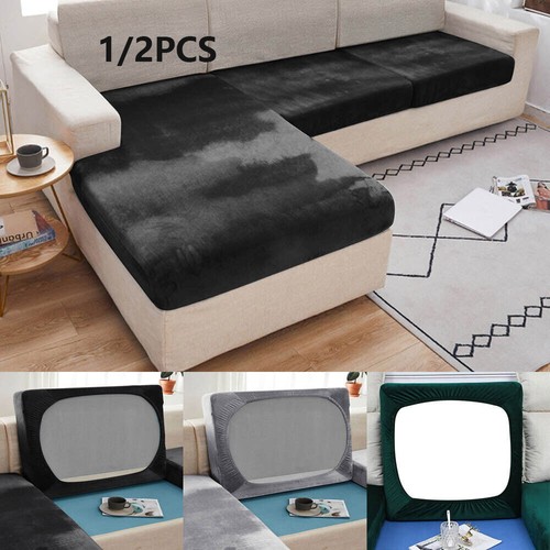 2pcs seater velvet slipcover - 1/2pcs,
